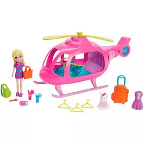 Boneca Polly Pocket - Helicóptero da Polly - Mattel Mattel