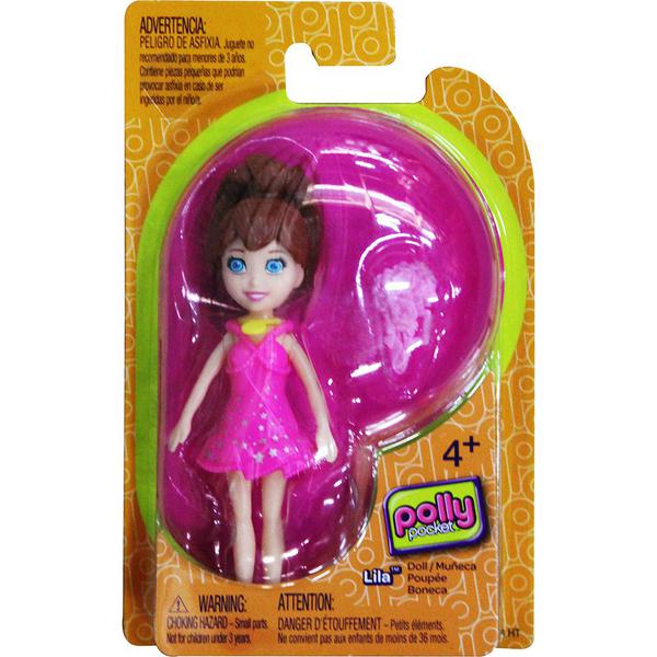 Boneca Polly Pocket - Lila com Flores - Mattel