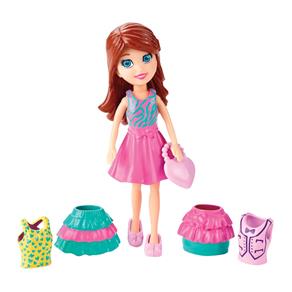 Boneca Polly Pocket Mattel Super Fashion - Lila