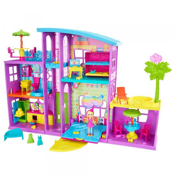 Boneca Polly Pocket - Mega Casa de Surpresas da Polly - Mattel