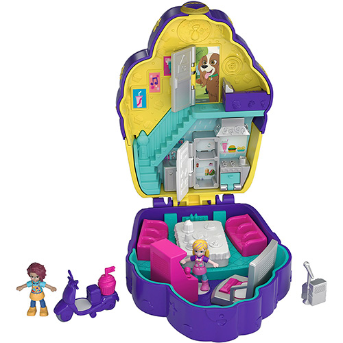 Tudo sobre 'Boneca Polly Pocket Mini Mundo de Aventura - Casa de Cupcake Fry35/fry36 - Mattel'