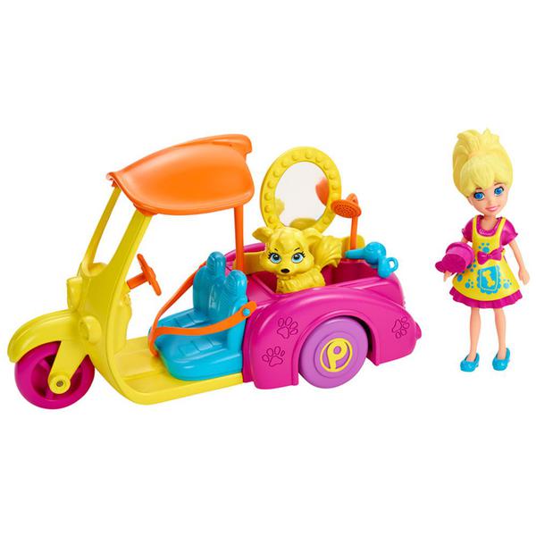 Boneca Polly Pocket - Super Carrinho Pet Shop - Mattel