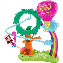 Boneca Polly Pocket Surpresa Safari Balão de Ar Quente - Mattel