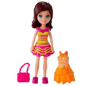 Boneca Polly Pocket Vestidinho BHX05 Lea - Mattel