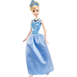 Boneca Princesas Disney Brilhantes - Cinderela - Mattel