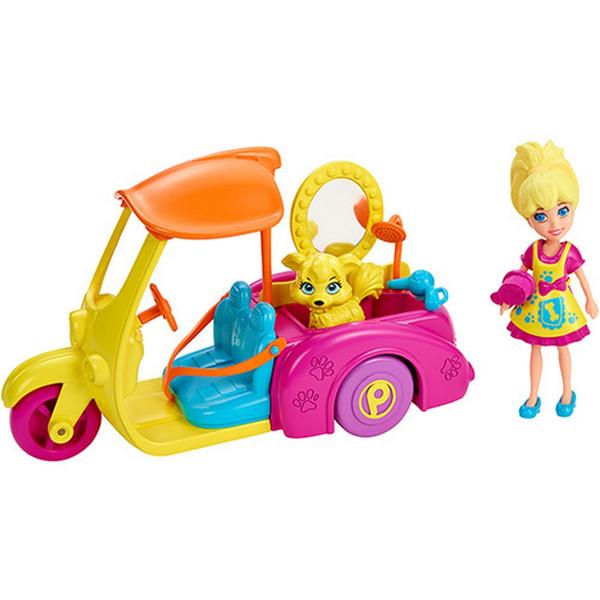 Boneca Super Carrinho Pet Shop Polly Pocket Mattel - Mattel