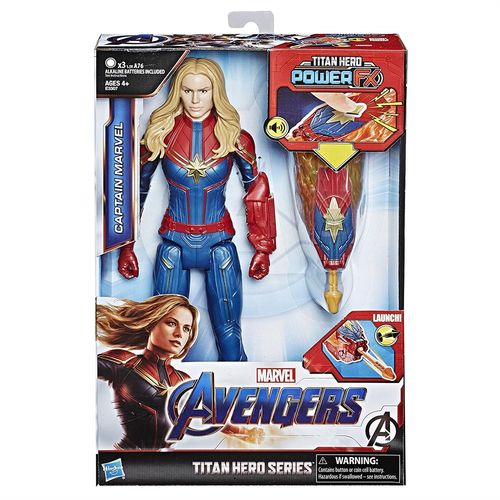 Boneco Avengers Capitã Marvel Titan Hero Power Fx - E3307 - Hasbro
