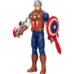 Boneco Avengers Capitão América Titan Hero Luxo - Hasbro