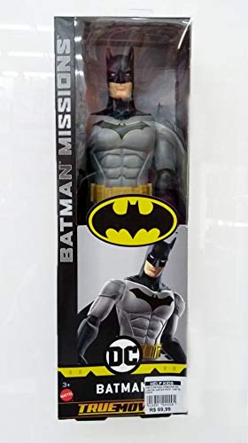 Boneco Batman Missions 30cm Liga da Justiça 30cm - Mattel Fvm70