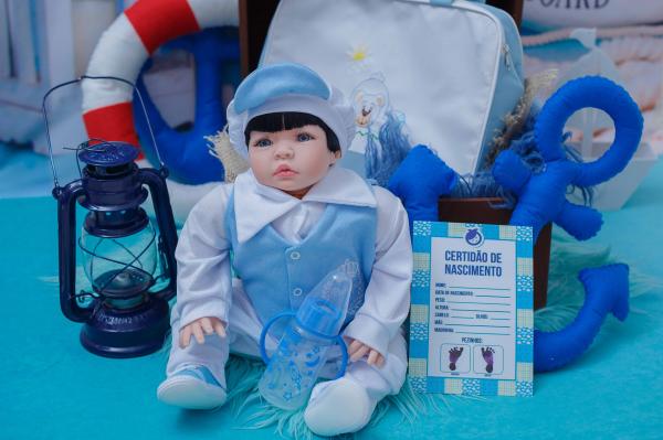 Boneco Bebê Reborn Menino Príncipe Davi Lindo com Enxoval - Sonho de Criança