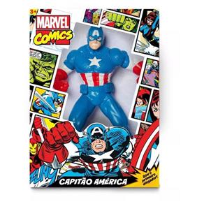Boneco Capitão América Gigante Marvel Mimo 45 Cm