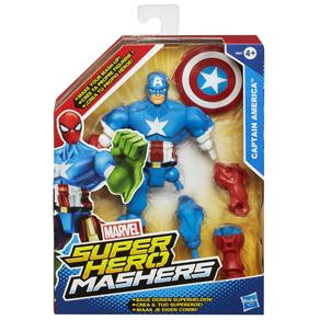 Boneco Capitão América Hasbro Super Hero Mashers