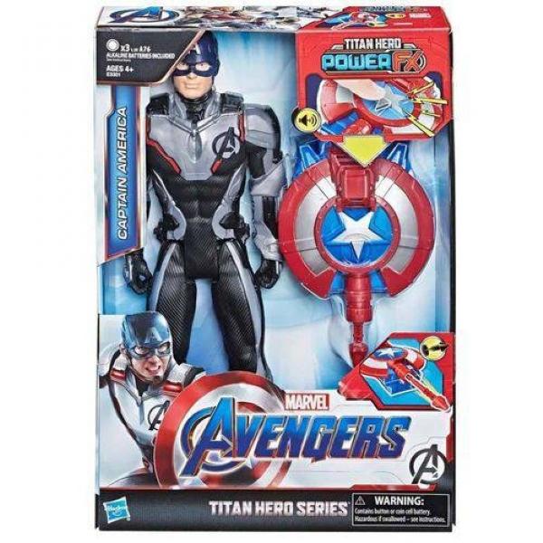 Boneco Capitão América - Titan Hero - Power FX Ultimato - Hasbro