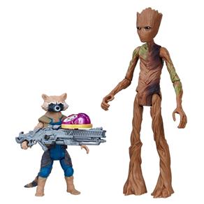 Boneco de Ação Guerra Infinita - Rocket Raccon e Groot - Hasbro Hasbro