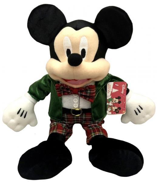 🏷️【Tudo Sobre】→ Boneco de Pelúcia Grande Mickey Mouse Natal 46cm - Disney