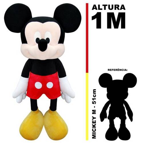 Boneco de Pelúcia Mickey 100 Cm