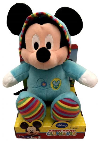 Boneco de Pelúcia Mickey Mouse Baby Azul Disney - Long Jump