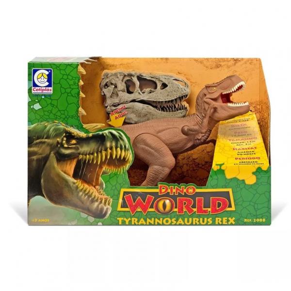 Boneco Dino World Tyrannosaurus Rex - Cotiplás - Cotiplas