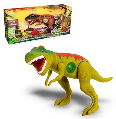 Boneco Dinossauro Tirano Rex com Som Adijomar