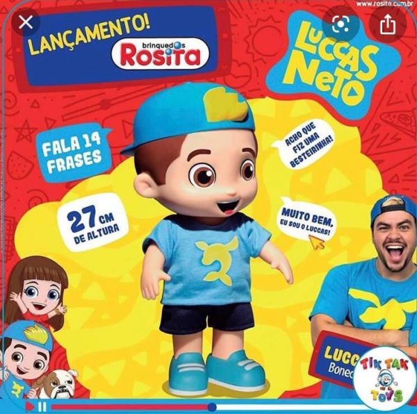 Boneco do Luccas Neto - Rosita