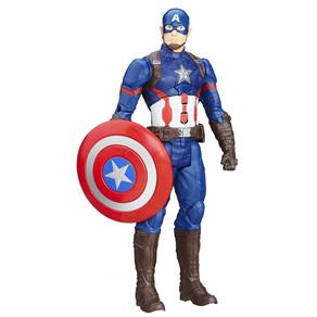 Boneco Eletrônico 30 Cm - Titan Hero Series - Marvel - Capitão América Guerra Civil - Capitão América - Hasbro