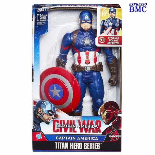 Boneco Eletrônico Capitão América Titan B6176 - Hasbro