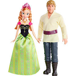 Tudo sobre 'Boneco Frozen Anna/Kristoff 2 Bonecos Mattel'