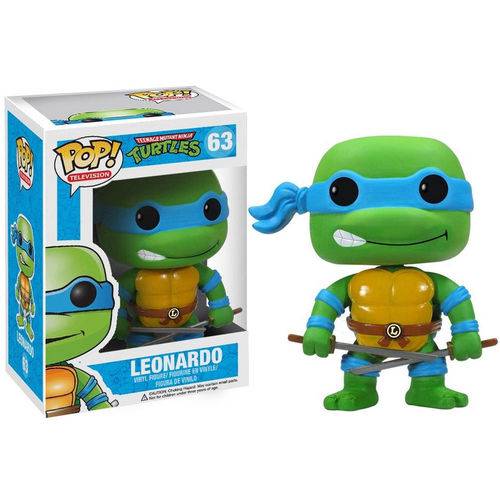 Tudo sobre 'Boneco Funko Pop Turtles Ninja - Leonardo 63'