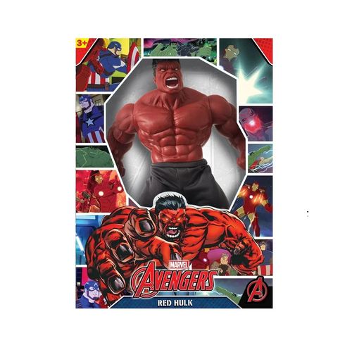 Boneco Gigante 50 Cm Disney Marvel Revolution Hulk Vermelho Mimo