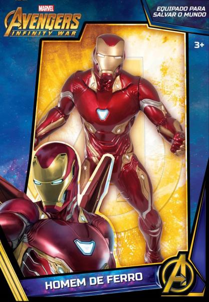Boneco Gigante 50 Cm Iron Man Prime Avengers Ultimato 563 - Mimo