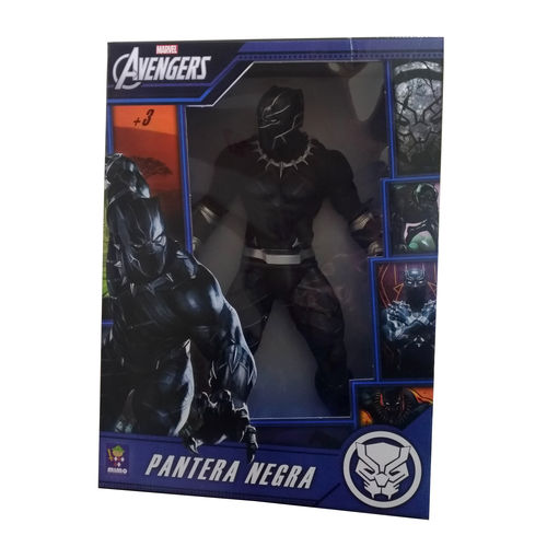 Boneco Gigante Pantera Negra (Black Panther): Vingadores (Avengers) 50CM - Mimo