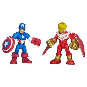 Boneco Hasbro Marvel Super Hero Capitão América e Falcon