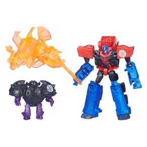 Boneco Hasbro Transformers RID Optimus Prime e Bludgeon