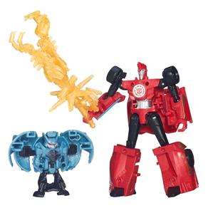 Boneco Hasbro Transformers RID Sideswipe e Decepticon Anvil