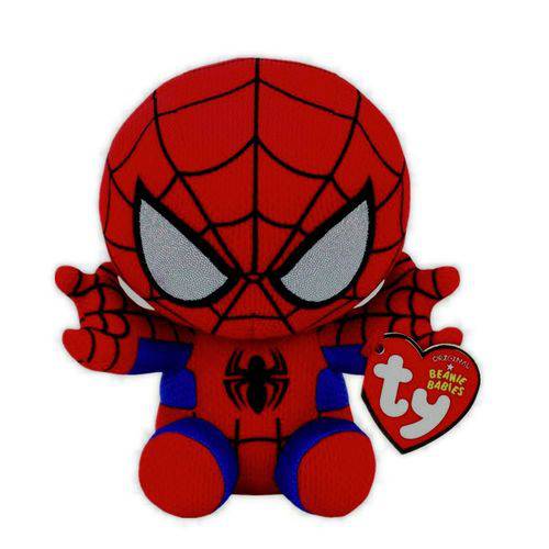 Tudo sobre 'Boneco Homem Aranha Pelúcia Ty - Beanie Buddies Spiderman Dtc'