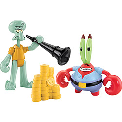 Tudo sobre 'Boneco Imaginext Bob Esponja Figuras Bob Esponja & Squid - Mattel'
