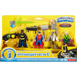 Boneco Imaginext Conjunto Batman e Super Homem - Mattel