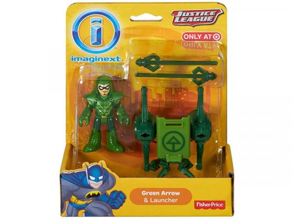 Boneco Imaginext - Liga da Justiça Arqueiro Verde - com Acessórios 19,3 Cm - Fisher-Price