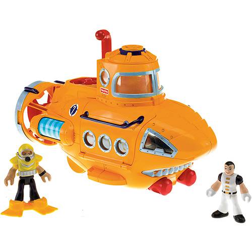 Tudo sobre 'Boneco Imaginext Submarino Aventura - Mattel'