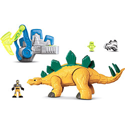 Boneco Imaginext Super Dinos - Estegossauro - Amarelo - Mattel