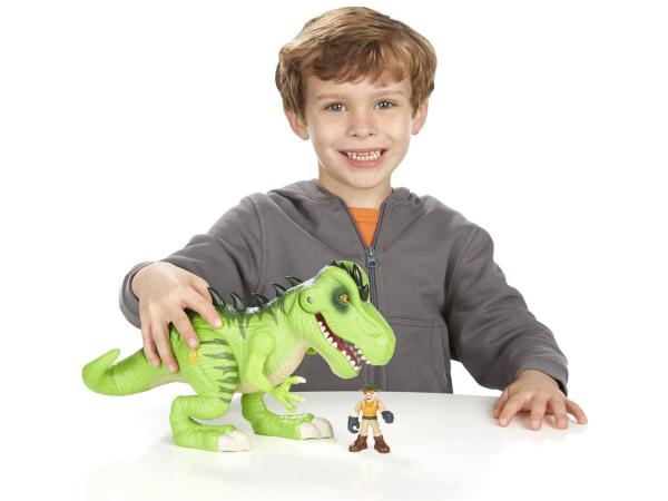 Tudo sobre 'Boneco Jurassic World Tyrannosaurus Rex - Playskool Heroes com Acessórios Hasbro'