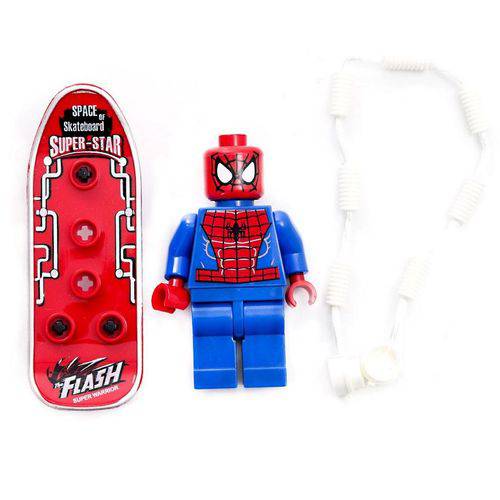 Tudo sobre 'Boneco Lego Marvel Homem-Aranha com Skate e Acessórios'