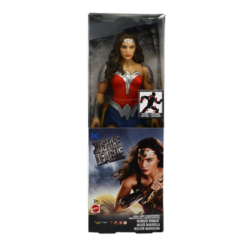 Boneco Liga da Justiça 30cm - Mulher Maravilha Armadura Metalizada - Mattel