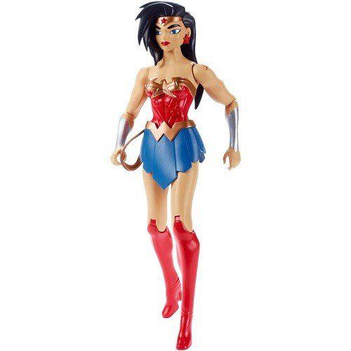 Boneco Liga da Justiça Action 30CM Mulher Maravilha Mattel FFX34