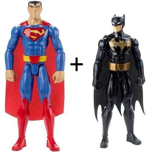 Boneco Liga da Justiça Batman e Superman Mattel