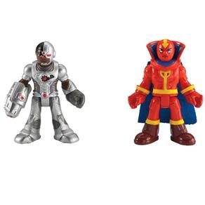 Boneco Liga da Justiça Mattel Cyborg e Red Tornado