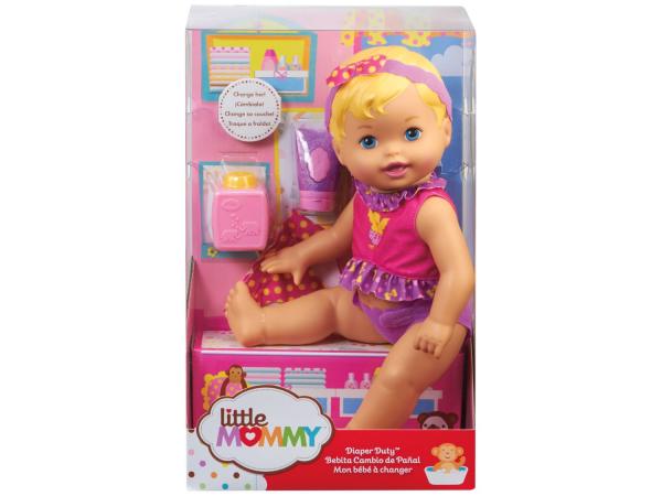 Boneco Little Mommy Momentos do Bebê - Hora de Trocar as Fraldas Mattel