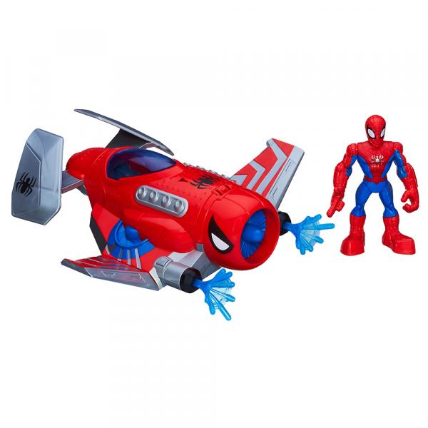 Boneco Marvel - Homem Aranha com Veículo 5" - Hasbro - Playskool