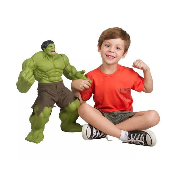 Boneco Marvel Hulk Verde Premium Gigante Mimo