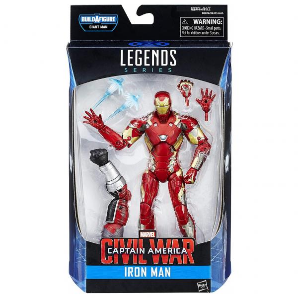 Boneco Marvel Legends Build a Figure Iron Man Hasbro B8322